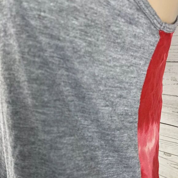 Gypsy 05 Hollywood Tank Top Gray Pink Tie Dye Semi-Sheer Silk Back - Picture 6 of 12